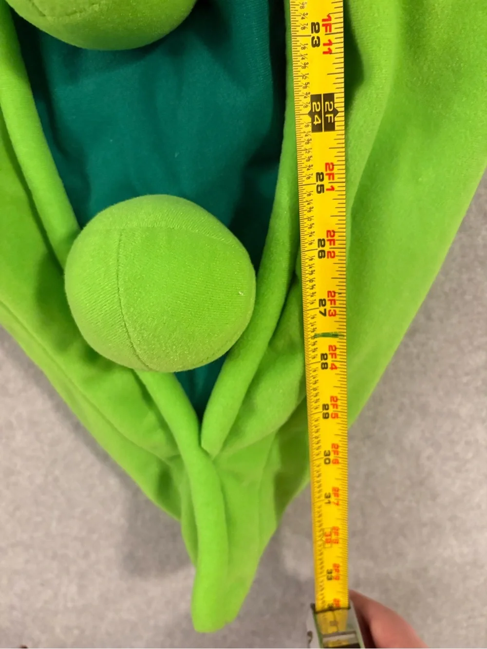 RedEnvelope Infant Green Pea Pod Halloween Baby Costume size 0-6 Months EUC